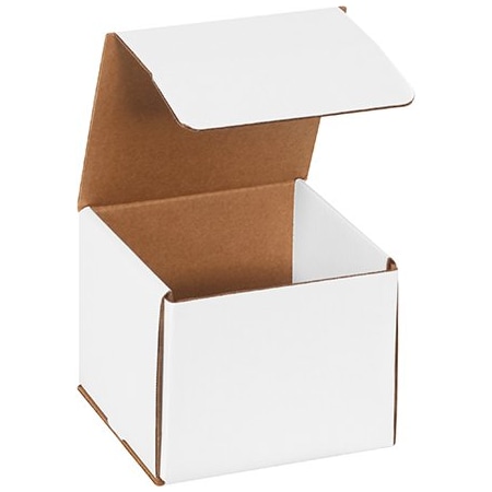 Bsc Preferred 6 x 6 x 5'' White Corrugated Mailers, 50PK BUY00026927